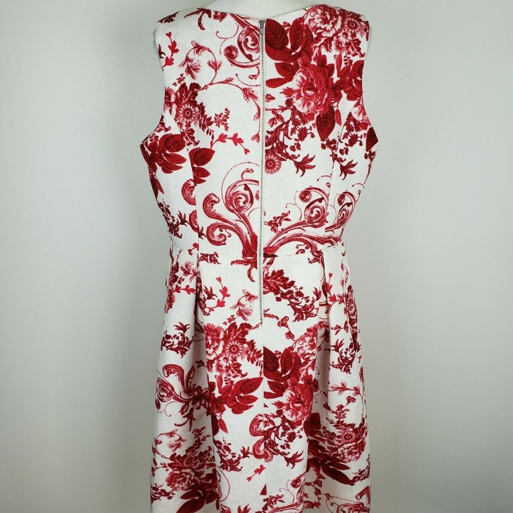 Liz Claiborne A-Line Sleeveless Dress Floral - Picture 4 of 5